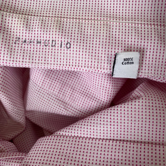 Men’s Calvin Klein micro mini dot button down shirt - Picture 4 of 6